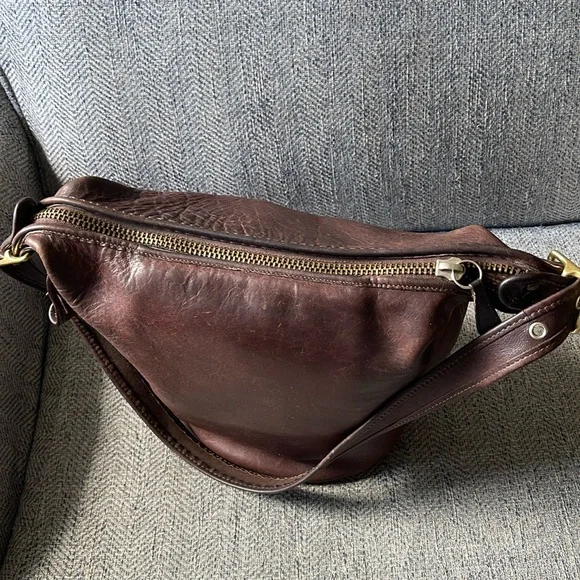 Coach Bleeker Vintage Brown Leather Bucket Crossbody Bag - Picture 6 of 16